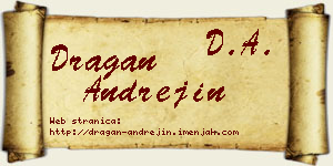 Dragan Andrejin vizit kartica